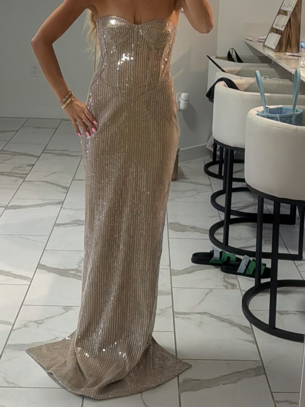 The New Arrivals Ilkyaz Ozel TARA SEQUIN DRESS